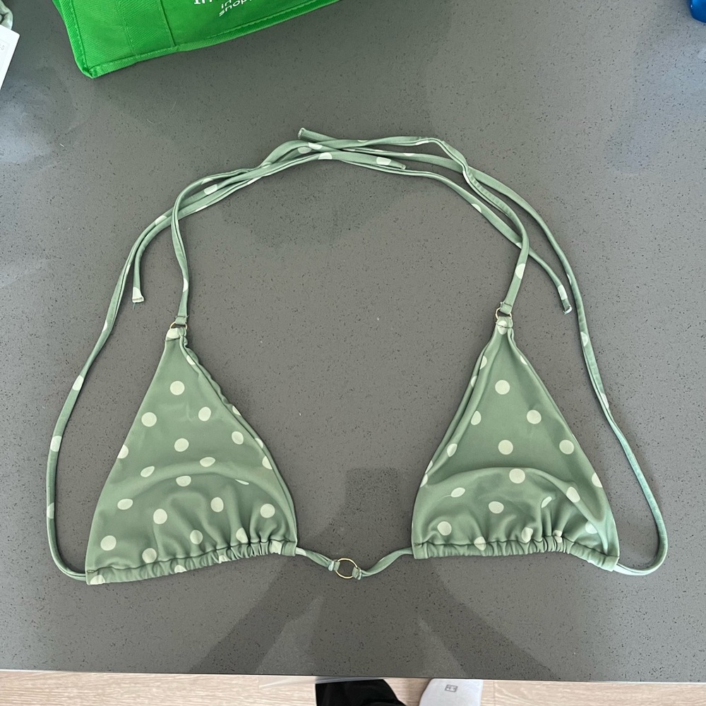 Khassani Swim - Green Polka Dot Bikini Set